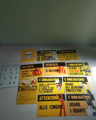 N.12 tabelle antinfortunistiche 