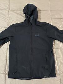 Giacca Jack Wolfskin outdoor split nero grigio - L