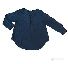 camicia blusa blu taglia forte large ottime condiz