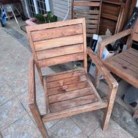 Sedie da esterno in teak