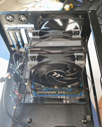Scheda madre SERVER con ram, cpu e dissipatore