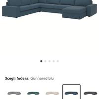 DIVANO KIVIK IKEA 6 POSTI CON CHAISE-LONGUE