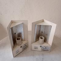 coppia lampade spigolo parete Artemide 