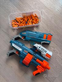 NERF + X-SHOT set pistole giocattolo e mubuzioni