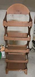 Scaffali/espositori in legno
