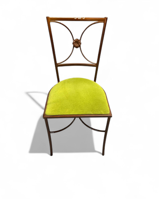 Sedia Vintage Stile Chiavarina Hollywood Regency (