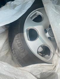 4 cerchi in lega AUDI + gomme Continetal