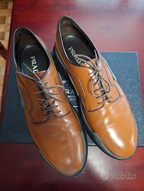scarpe PRADA wave Derby Cognac