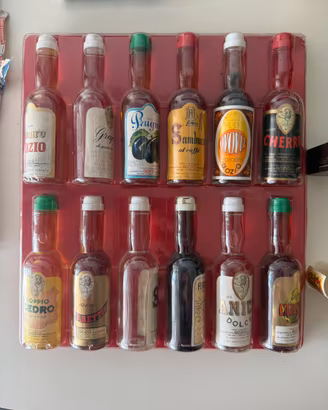 12 mignon liquori Gozio vintage in confezione