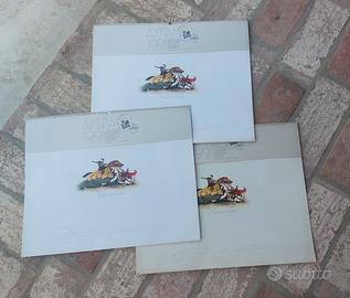 Tre calendari da collezione Castelli Piacentini