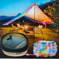 Guirnalda LED Camping 10m 130 LED Solare/USB – Lan