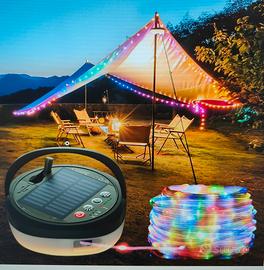 Guirnalda LED Camping 10m 130 LED Solare/USB – Lan