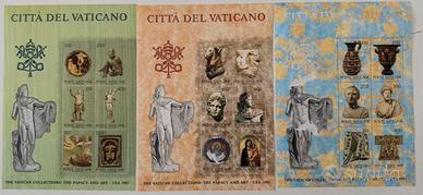 Francobolli Vaticano 3 foglietti