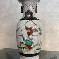 Elegante vaso cinese craquelé