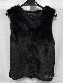 Gilet in ecopelliccia nera Primadonna Collection
