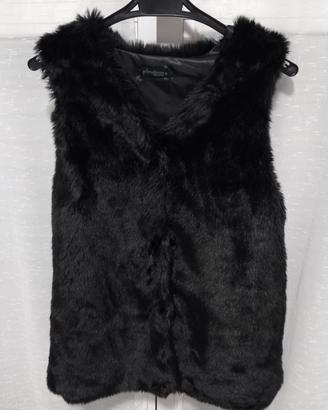 Gilet in ecopelliccia nera Primadonna Collection