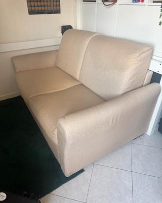Divano 2 posti beige – 155x95 cm