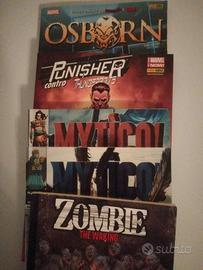 lotto 5 fumetti Osborn Punisher Zombie Mytico 