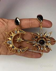 Orecchini magici stella e luna