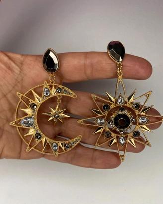 Orecchini magici stella e luna