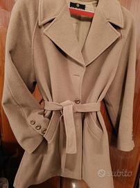 morbidissima  giacca loden con cintura in vita 