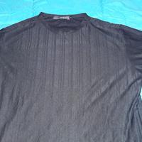 Maglia sancrata nera elasticizzata Tg S - NUOVA