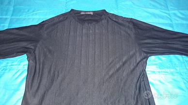 Maglia sancrata nera elasticizzata Tg S - NUOVA