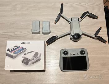 Dji mini 3 con schermo - 2 batterie - custodia