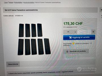 Palini rotore fenestron