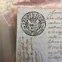 Regno etrusco timbro da soldi 4 1805