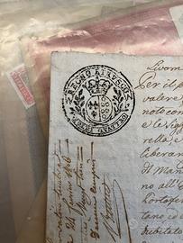 Regno etrusco timbro da soldi 4 1805