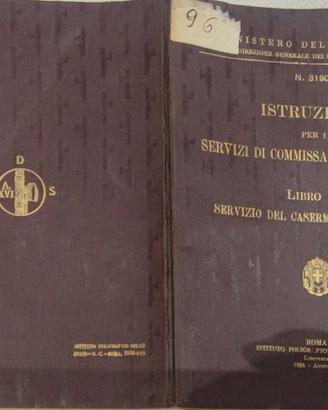1938 Ministero della Guerra materiali dei militari