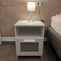 Comodino Brimnes Ikea bianco