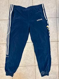 pantalone tuta Adidas blu retrò