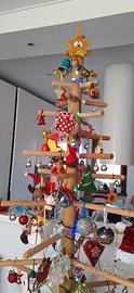 albero di natale artigianale che si trasforma