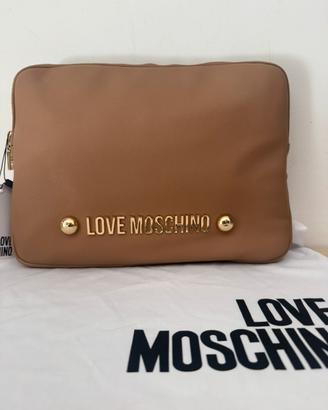 Porta iPad/ pochette Love Moschino - Nuova con car