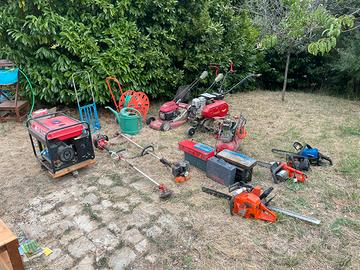 LOTTO attrezzi da giardino/campagna USATI