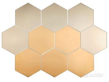 IKEA Honefoss 48 specchi esagonali , Specchio 18x2