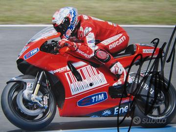Casey Stoner autografo su foto cm 23x15 Ducati