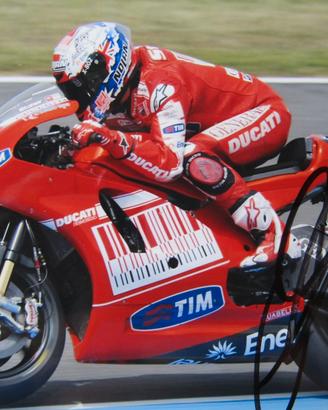 Casey Stoner autografo su foto cm 23x15 Ducati