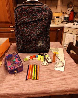 set scuola zaino