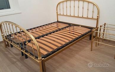 Letto ottone, senza reti