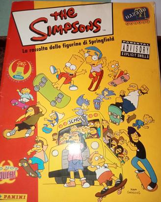 album di figurine Simpson non completo 