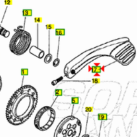 Pedale avviamento Yamaha Why 50 5EUE56200000