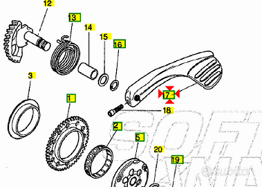 Pedale avviamento Yamaha Why 50 5EUE56200000