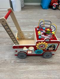 Carrello primi passi in legno