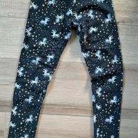 leggins bambina fantasia unicorno 