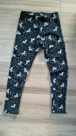 leggins bambina fantasia unicorno 