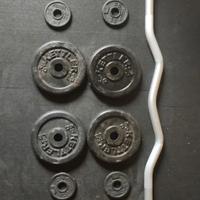 Barra Ez e pesi da 28 mm