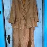 Giacca e gonna in puro lino